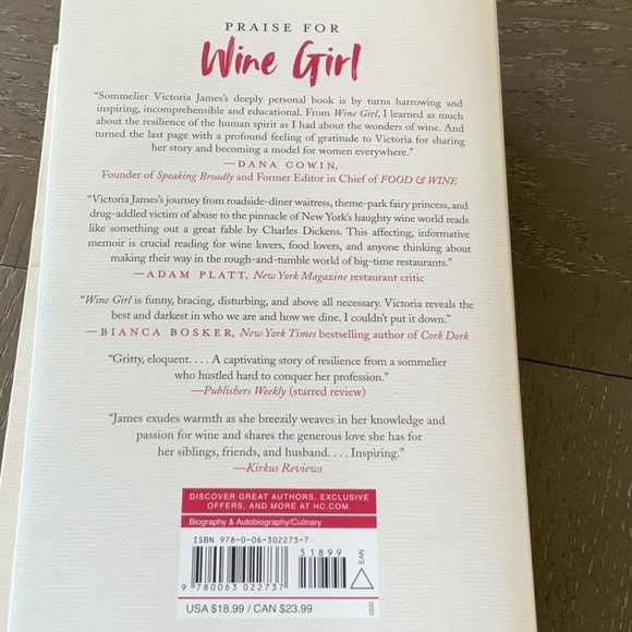GREAT BOOK CLUB WINE GIRL by VICTORIA JAMES - Picture 2 of 4